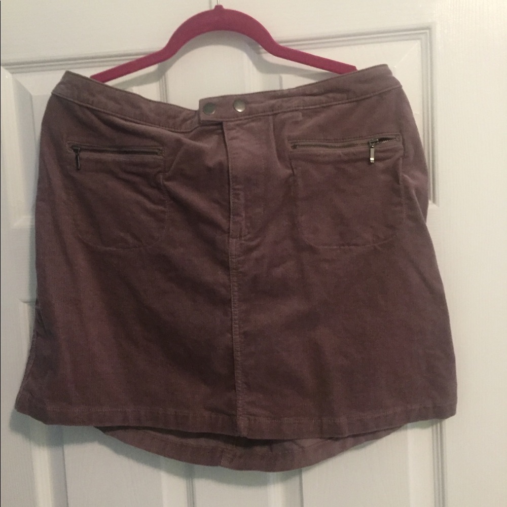 Corduroy Mini Skirt